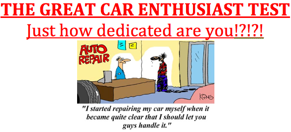 Car Test Quiz